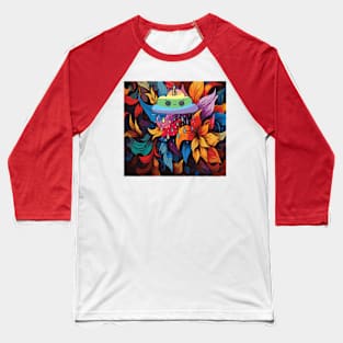 Colored rain Baseball T-Shirt